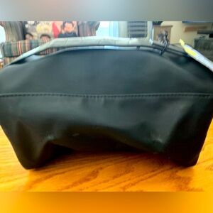Jimmy Choo Sleek Black Leather Pouch